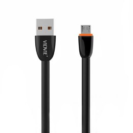 Kabel VIDVIE CB411 USB/Micro 2.1A, 1m czarny