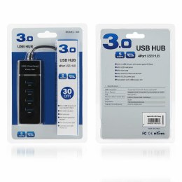 Adapter HUB 4xUSB 3.0 czarny