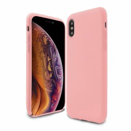 Etui SILICONE COVER do Apple iPhone XS MAX różowy