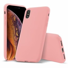 Etui SILICONE COVER do Apple iPhone XS MAX różowy