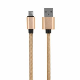 Kabel REVERSE NYLON USB/Micro 2A, 1m złoty