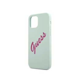 Etui GUESS Silicone Vintage do Apple iPhone 12 PRO MAX fuksja /miętowy