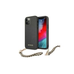 Etui GUESS Saffiano Chain do Apple iPhone 12/12 PRO czarny