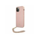 Etui GUESS Saffiano Chain do Apple iPhone 12/12 PRO różowy