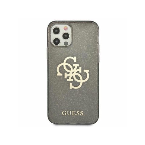 Etui GUESS Hard case Glitter 4G Big Logo do Apple iPhone 12/12 PRO złoty