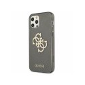 Etui GUESS Hard case Glitter 4G Big Logo do Apple iPhone 12/12 PRO złoty