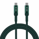 Kabel VIDVIE CB497 Type C/Type C 5A, 1.2m zielony PUDEŁKO