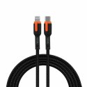 Kabel VIDVIE CB499 Type C/Lightning PD 20W 1.2m czarno-pomarańczowy PUDEŁKO