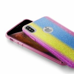 Etui GLITTER do Samsung NOTE 8 tęczowy