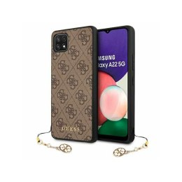 Etui GUESS Hard case Charms do Samsung A22 5G brąz