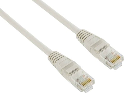 4WORLD Patchcord UTP Cat.5e 3m RJ45 Osłonka zalewana Szary 3 Patchcord