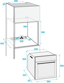 Piekarnik Do zabudowy w słupku BEKO 7768286713