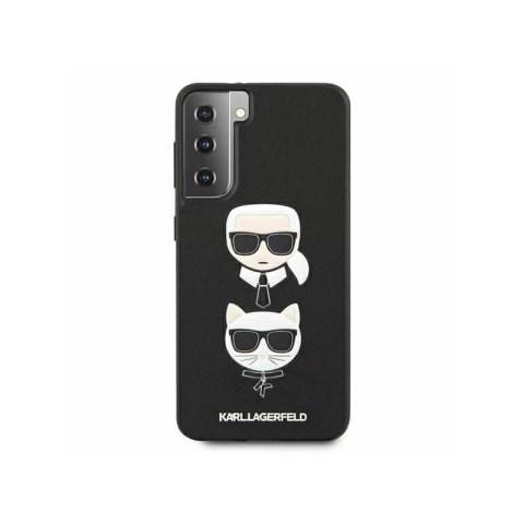 Etui Karl Lagerfeld Hard case Ikonik Karl & Choupette do Samsung S21+ czarny