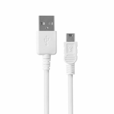 Kabel USB/Mini 1A, 1m czarny BULK