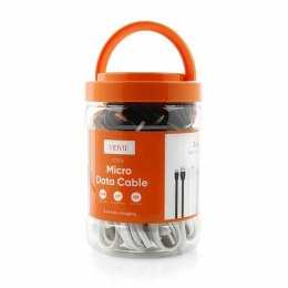 Kabel VIDVIE CT01 USB/Micro 2.1A, 1m mix 4 kolory 30 szt.