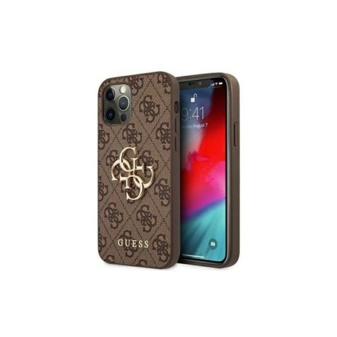 Etui GUESS Big Metal Logo do Apple iPhone 11 PRO brązowy