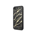 Etui GUESS GLITTER MARBLE do Apple iPhone 7/8/SE 2020 czarny