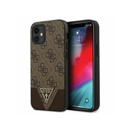 Etui GUESS Hard case TRIANGLE do Apple iPhone 12 MINI brązowy