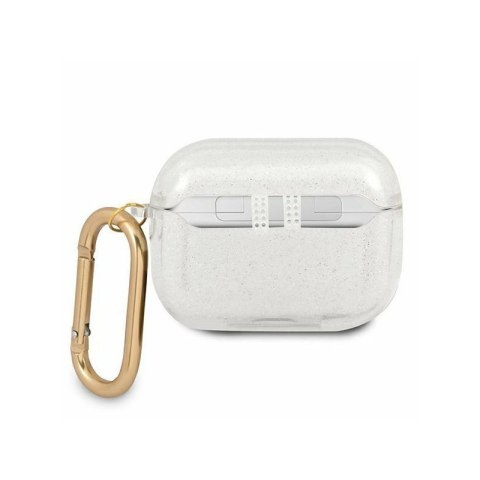 Etui na słuchawki GUESS TRANSPARENT GLITTER do Apple AirPods Pro przezroczysty