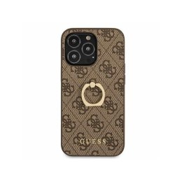 Etui GUESS Hard case 4G Ring Stand do Apple iPhone 13 PRO MAX brązowy