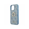 Etui GUESS Hard case 4G Ring Stand do Apple iPhone 13 PRO niebieski