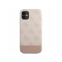 Etui GUESS Hard case Stripe do Apple iPhone 11 różowy