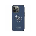 Etui GUESS Saffiano 4G Metal Logo do Apple iPhone 13 PRO niebieski