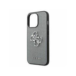 Etui GUESS Saffiano 4G Metal Logo do Apple iPhone 13 PRO szary