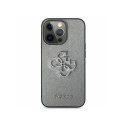 Etui GUESS Saffiano 4G Metal Logo do Apple iPhone 13 PRO szary