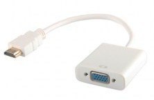 Adapter SAVIO HDMI (M) - VGA (F) HDMI (wtyk) - VGA (gniazdo) CL-27