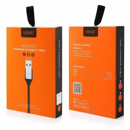 Kabel VIDVIE CB416 USB/lightning 1 metr srebrny