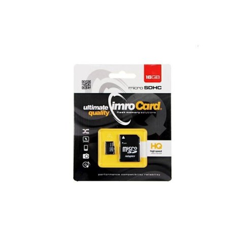 Karta pamięci IMRO MICRO SD 16GB czarny