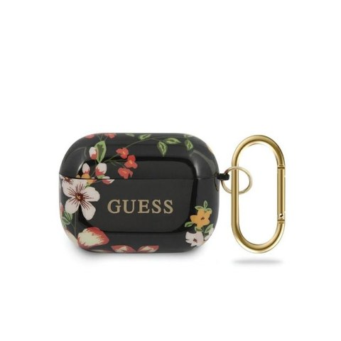 Etui na słuchawki GUESS FLOWER COLLECTION do Apple AirPods Pro czarny