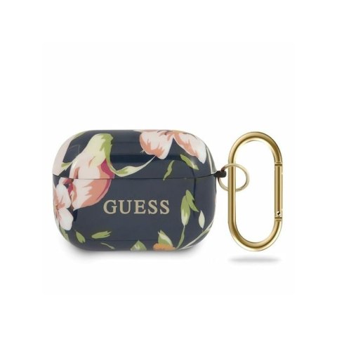 Etui na słuchawki GUESS FLOWER COLLECTION do Apple AirPods Pro niebieski