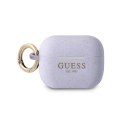 Etui na słuchawki GUESS SILICONE GLITTER do Apple AirPods Pro purpurowy