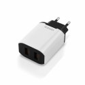 Ładowarka sieciowa VIDVIE CE02 2xUSB + kabel Lightning 2.4A biały/czarny