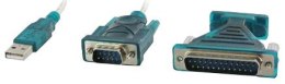 Adapter 4WORLD Adapter USB do RS232 DB9M i RS232 DB25M 01434 USB - RS232 DB9M