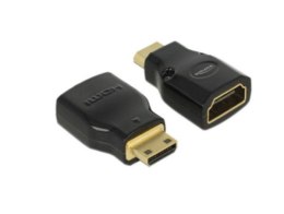 Adapter DELOCK HDMI Mini-C - HDMI-A HDMI-A 19-pin - HDMI Mini-C 19-pin 65665