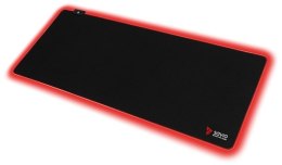 Podkładka pod mysz gaming SAVIO LED Edition Turbo Dynamic XL 900x400x3mm, krawędzie LED RGB, Obszyta