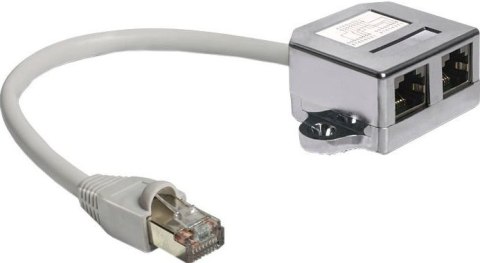 Adapter DELOCK RJ45 - 2x RJ45 RJ45 (wtyk) - 2x RJ45 (gniazdo) 65177