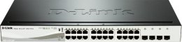 DGS-1210-24P 24GbE, 12x PoE 4xSFP Smart