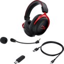 Słuchawki z mikrofonem HYPERX Czarno-czerwony HHSC2X-BA-RD/G