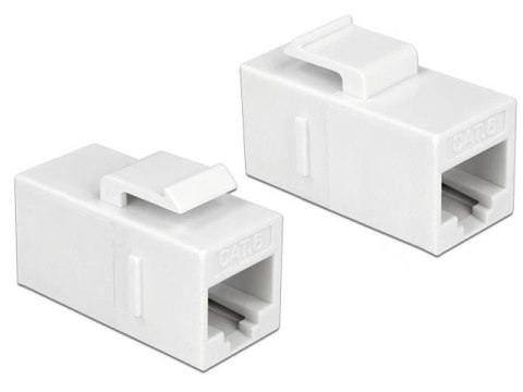 Moduł keystone gniazdo RJ45 - RJ45 UTP kat.6 do puszki montażowej