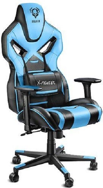 Fotel X-Fighter Czarno-niebieski DIABLO CHAIRS X-FIGHCZN