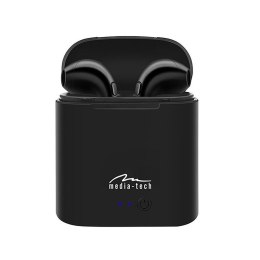 Słuchawki douszne bezprzewodowe R-PHONES TWS Bluetooth z powerboxem czarne