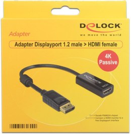 Adapter DELOCK Displayport (M) - HDMI (F) DisplayPort - HDMI 62609