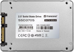 Dysk SSD TRANSCEND SSD370S 2.5″ 256 GB SATA III (6 Gb/s) 560MB/s 320MS/s