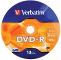 DVD-R VERBATIM 4.7 GB 16x Spindle 10 szt.