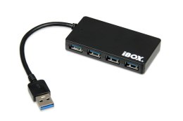 Hub USB 3.0 Czarny 4-porty, slim IUH3F56 (4x USB 3.0)