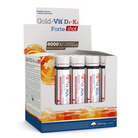 20 szt. Olimp Gold-Vit D3+K2 forte shot malina